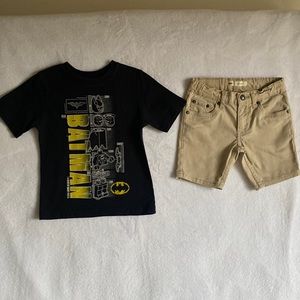 Boys shirt and shorts size 5 used good condition.   #9